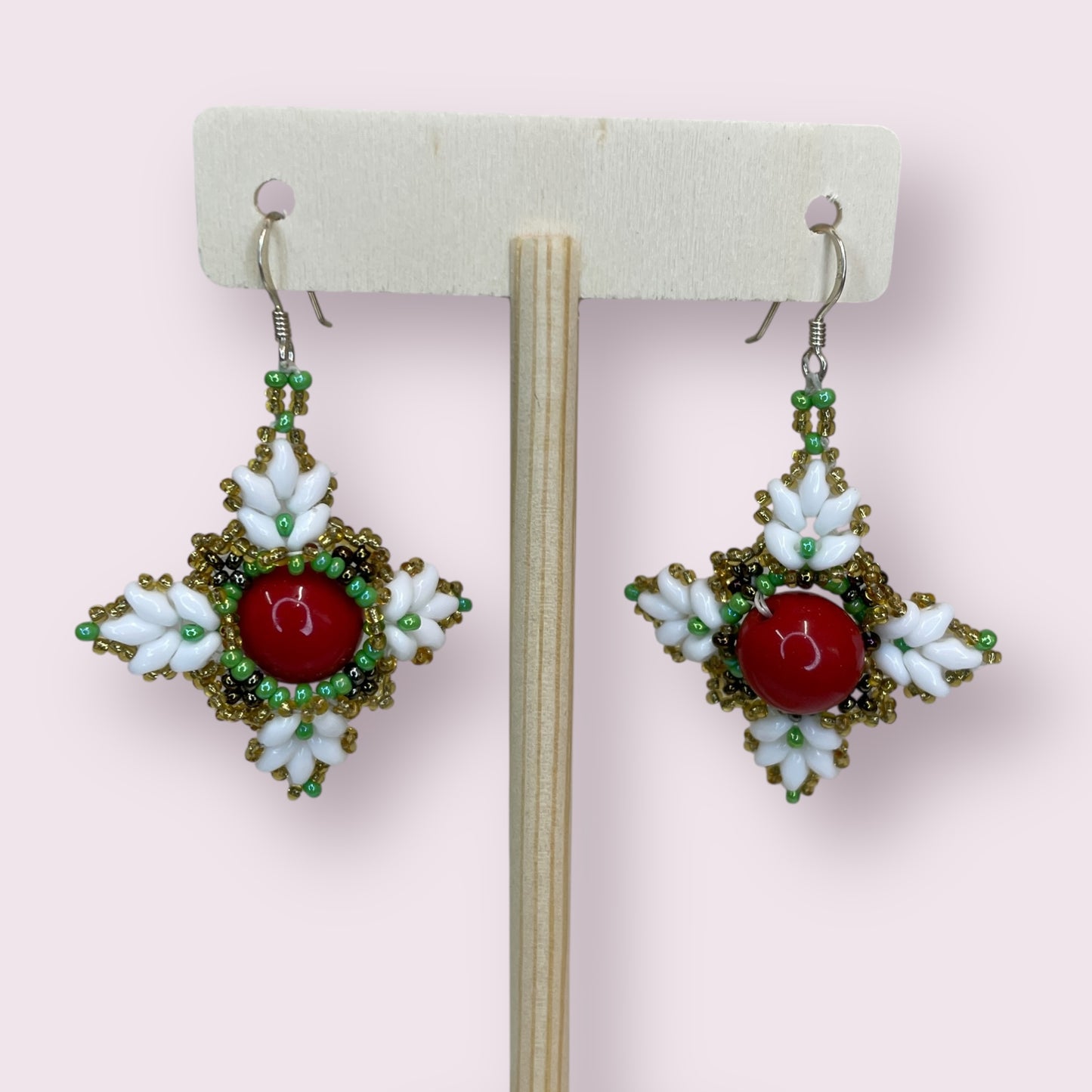 Beaded earrings - June Pawley