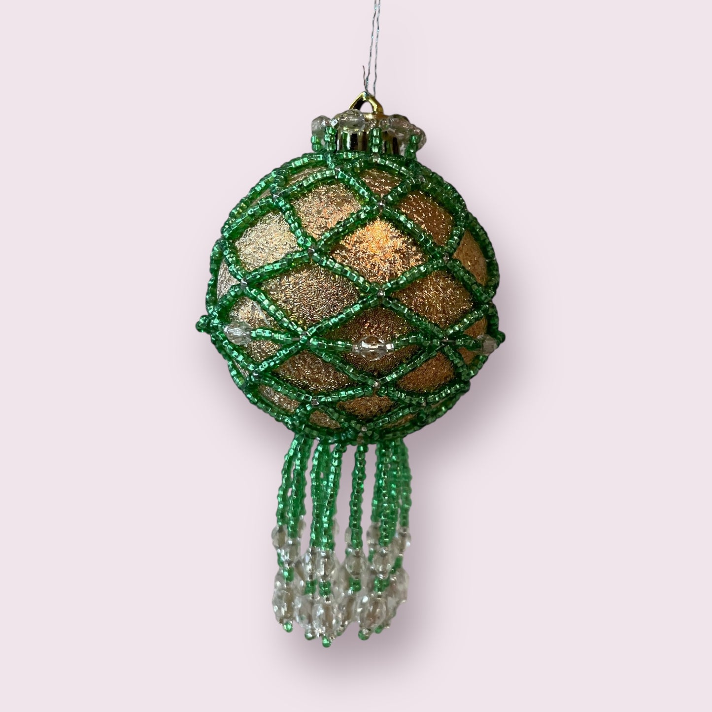 Beaded bauble (multiple colours) - June Pawley