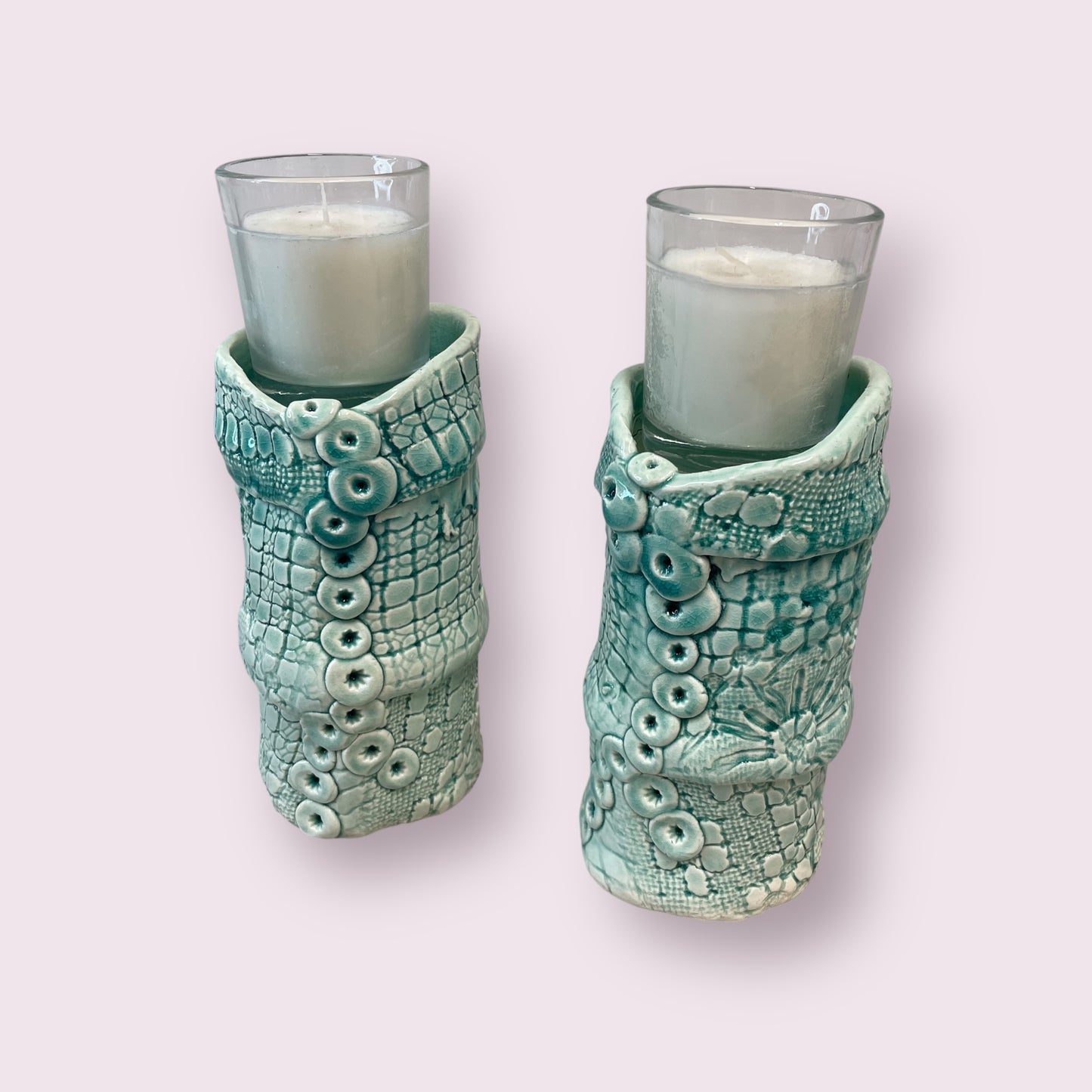 Candlesticks (pair) - LJH Pottery