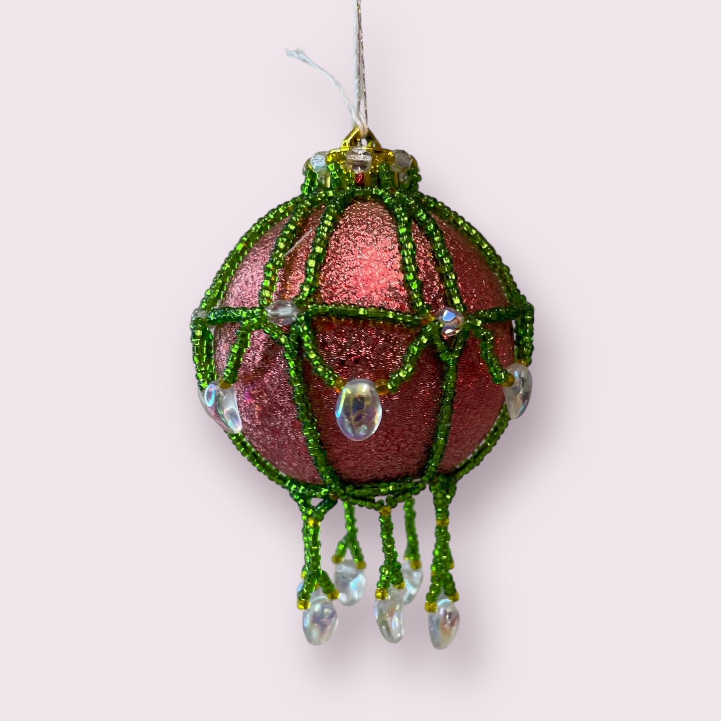 Beaded bauble (multiple colours) - June Pawley
