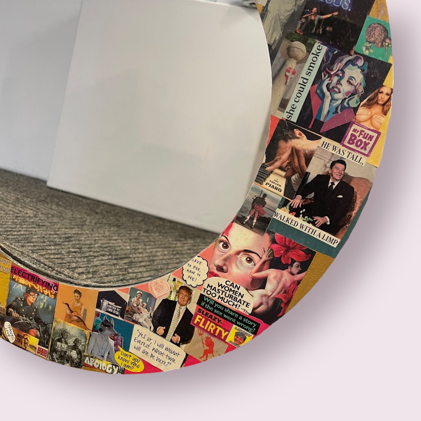 Decoupage mirror - Helen Perrin