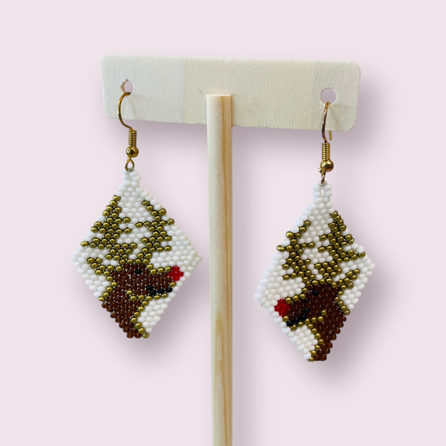 Novelty beaded earrings - June Pawley