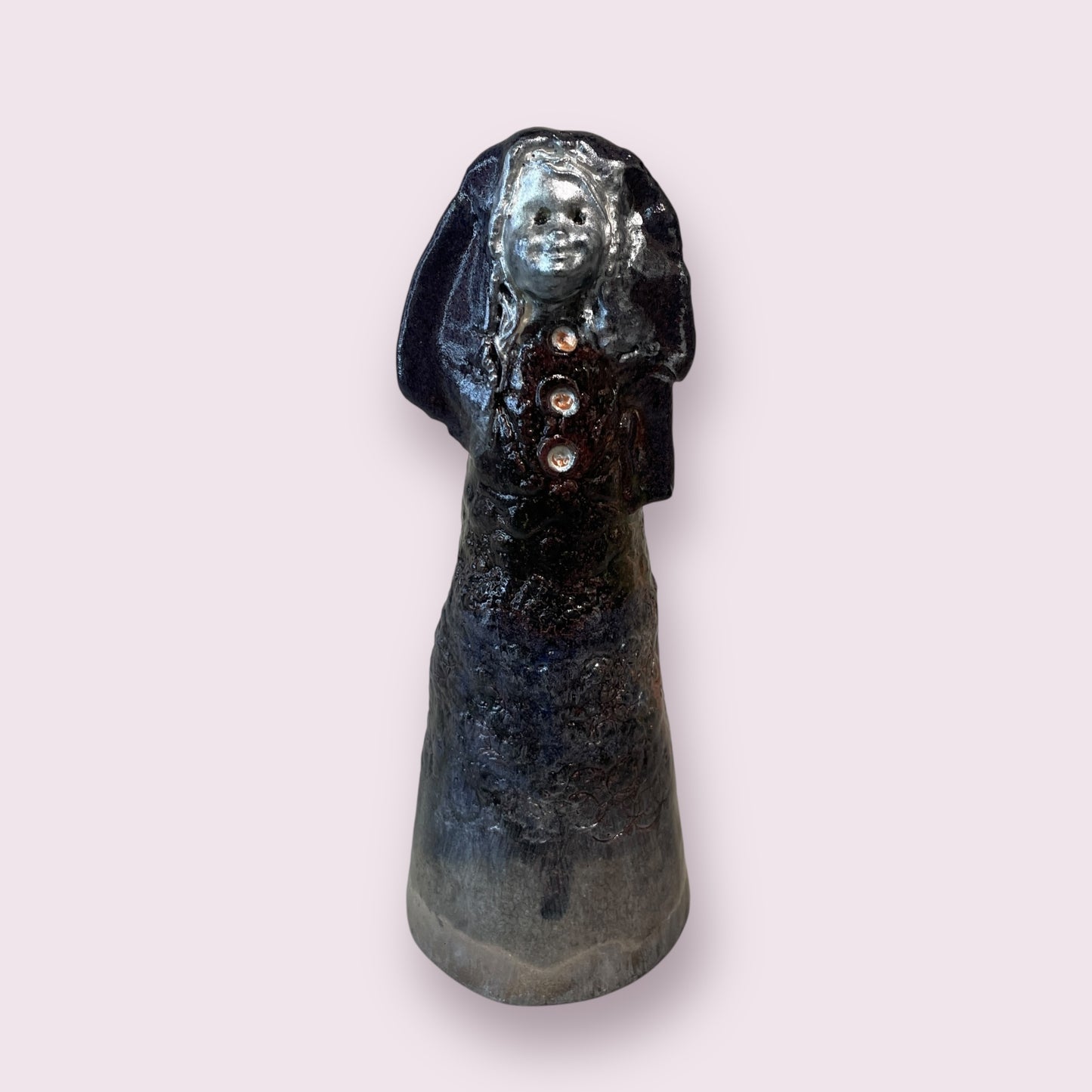 Raku doll No.1 - LJH Pottery