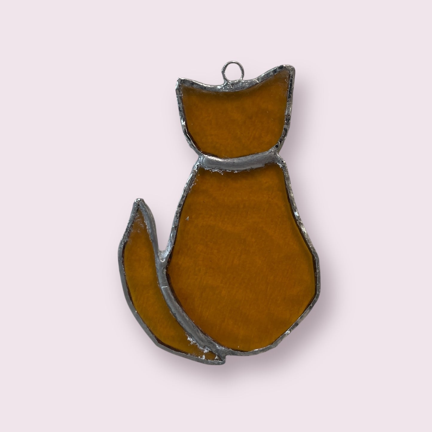 Glass cat hanging (multiple colours) - Christina Rutherford