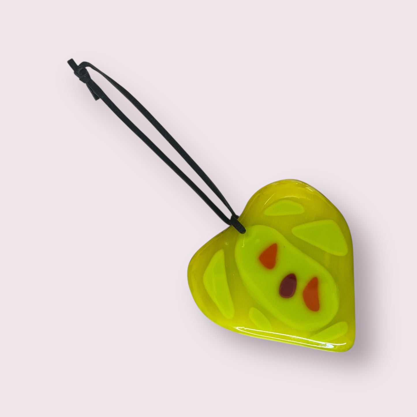 Fused glass hearts - Sandra Spence