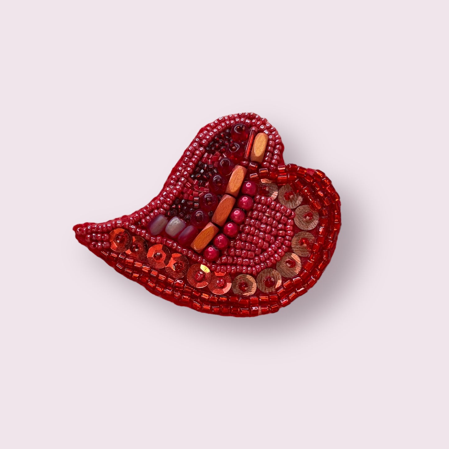 'Swayed heart' brooch - Diane Lithgow