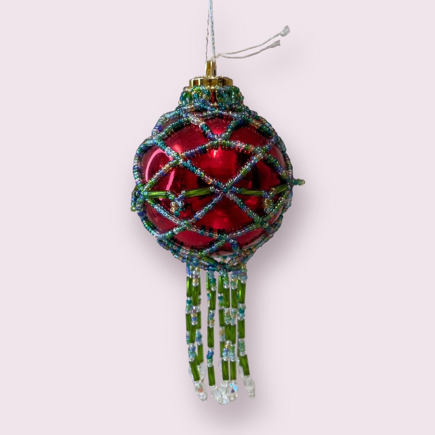 Beaded bauble (multiple colours) - June Pawley