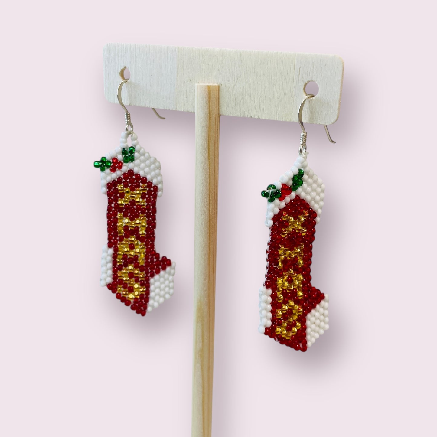 Novelty beaded earrings - June Pawley