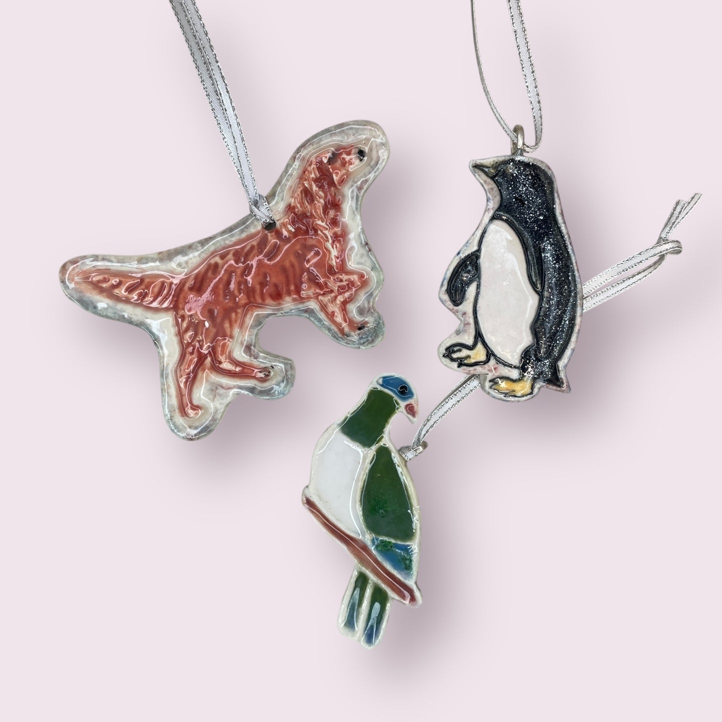 Decorative pottery hangings 'Animals' - Christina Rutherford