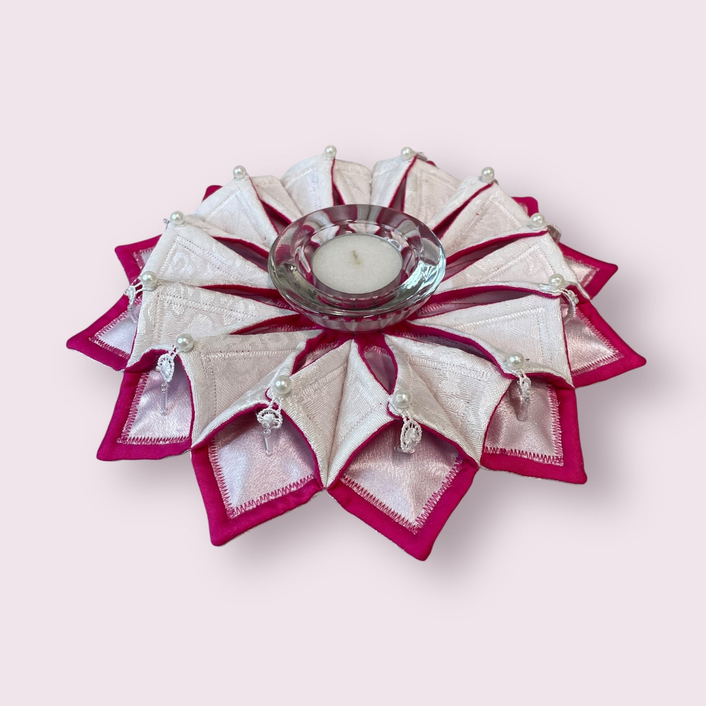Candle wreath pink - Eve Jones