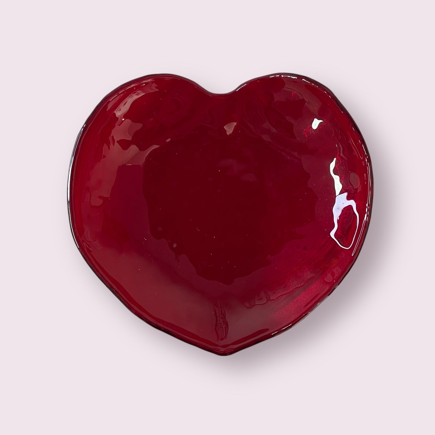 Glass heart dish - Paul Burgham