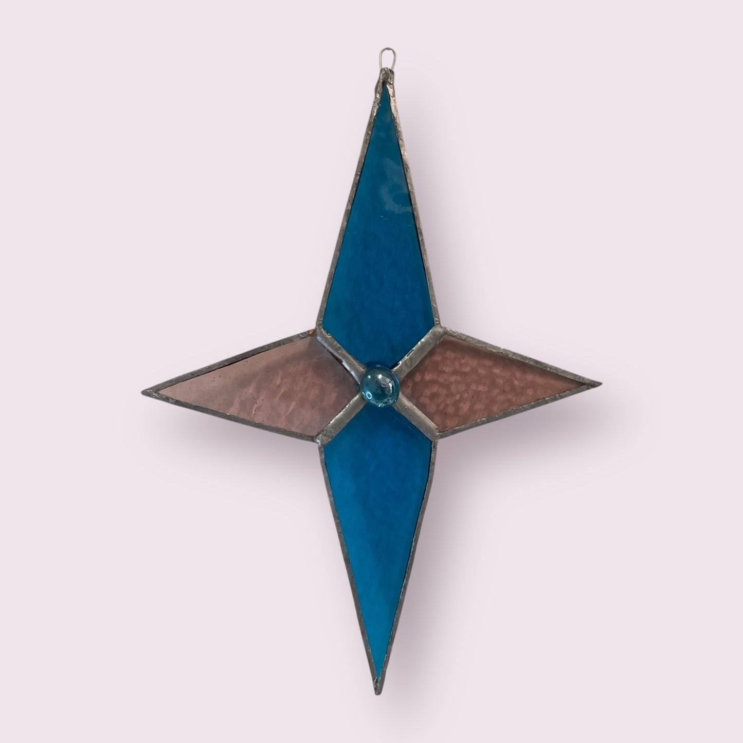 Glass 4-point star hanging (multiple colours) - Christina Rutherford