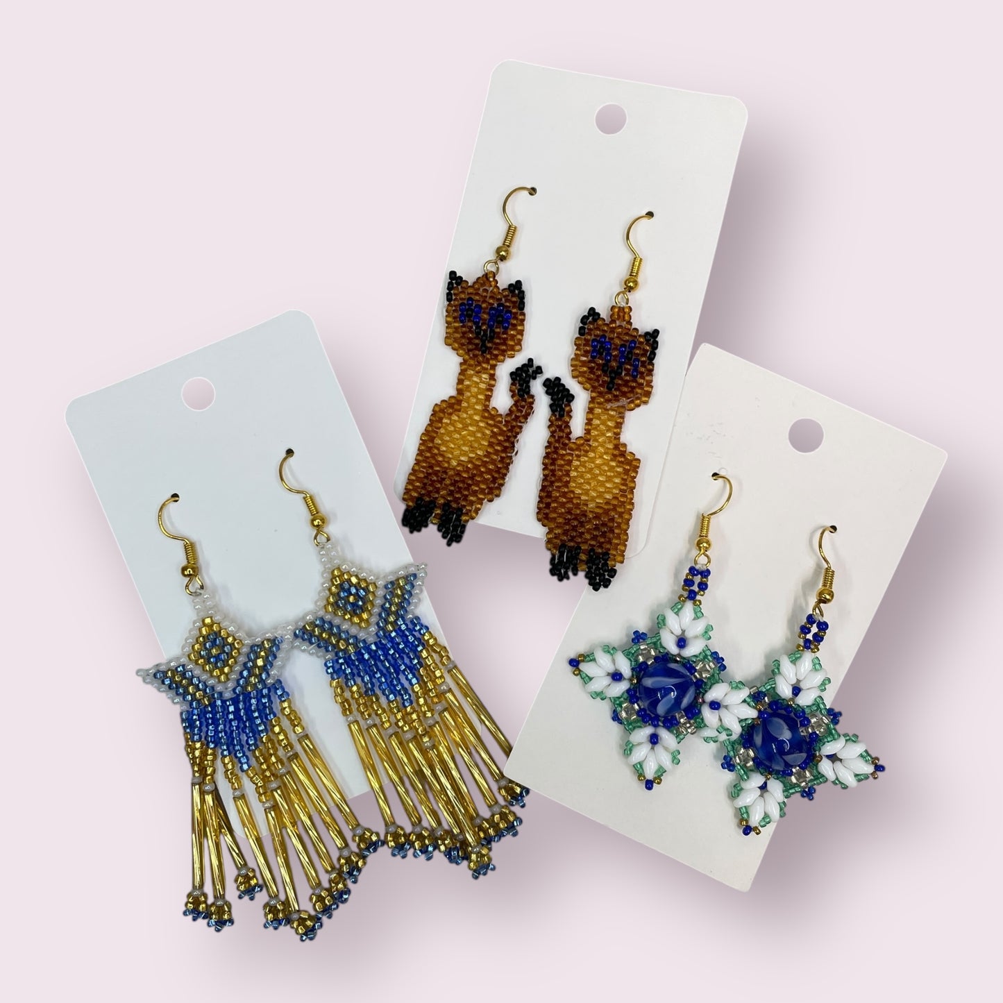 Beaded earrings - June Pawley