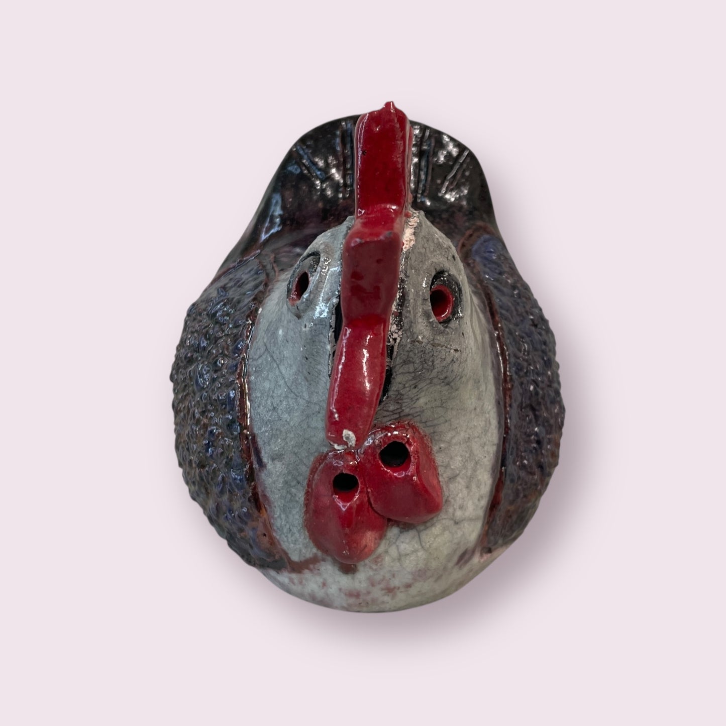 Chicken raku fired - LJH Pottery
