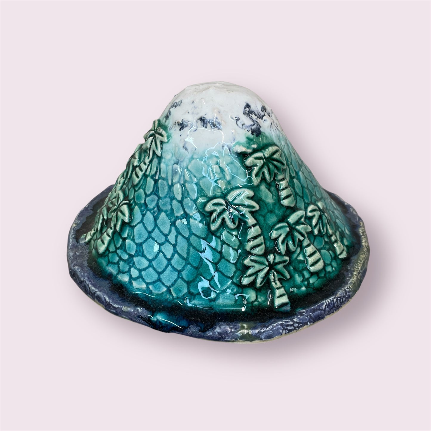 Taranaki Maunga large - LJH Pottery