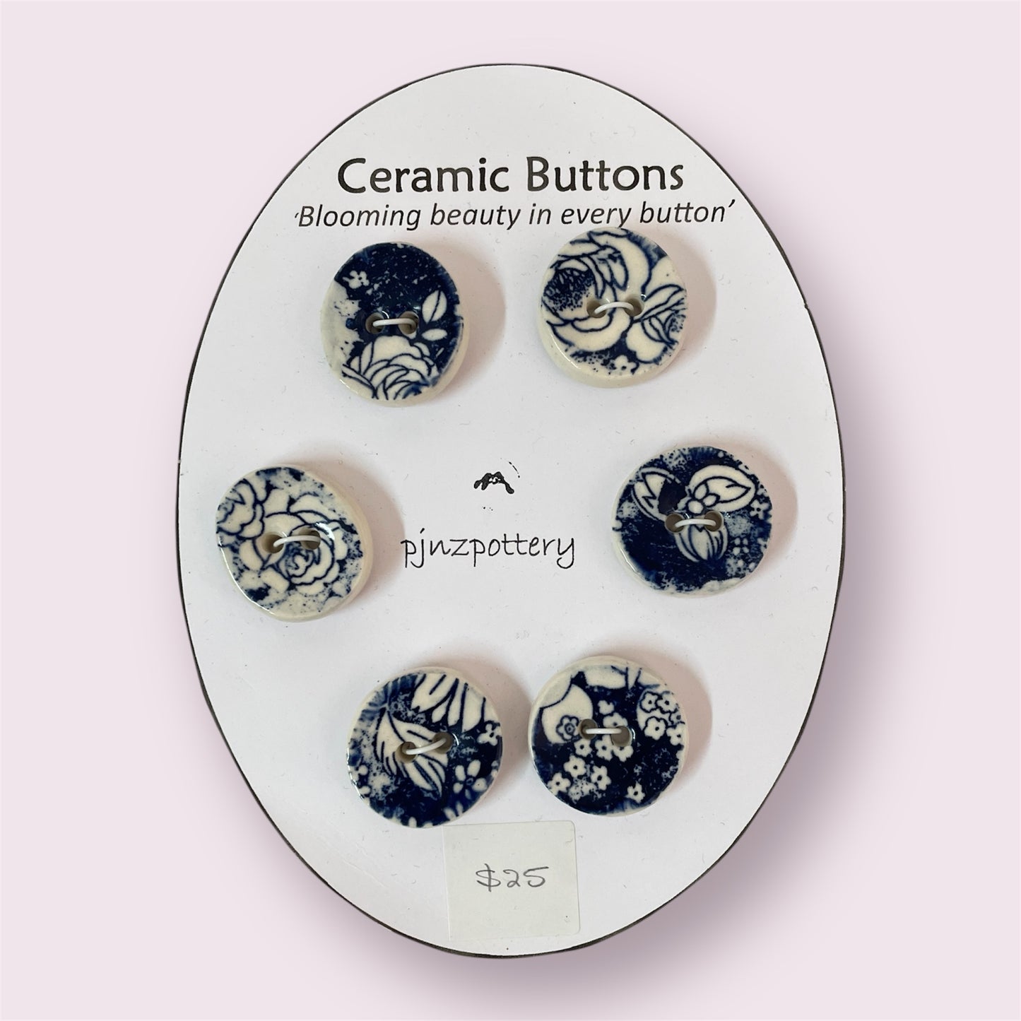 Ceramic buttons - PJNZ Pottery