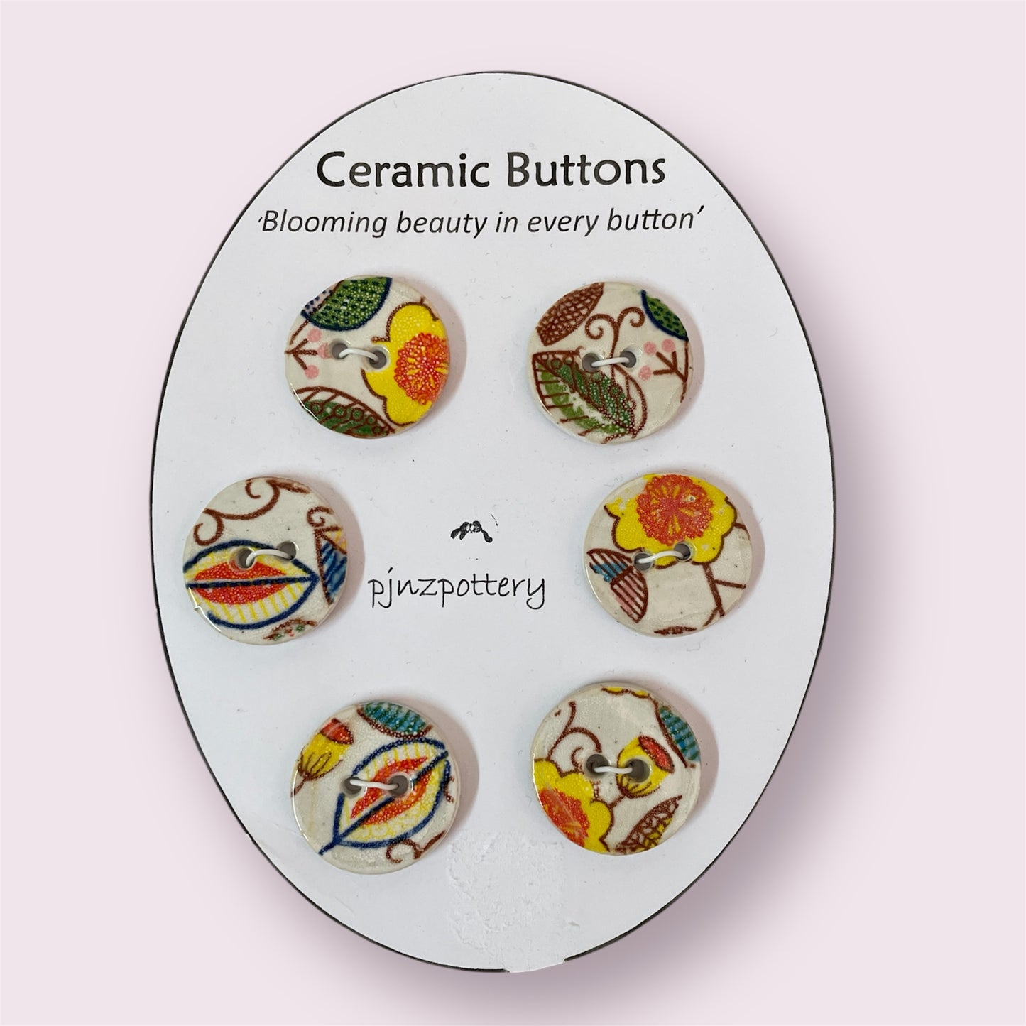 Ceramic buttons - PJNZ Pottery