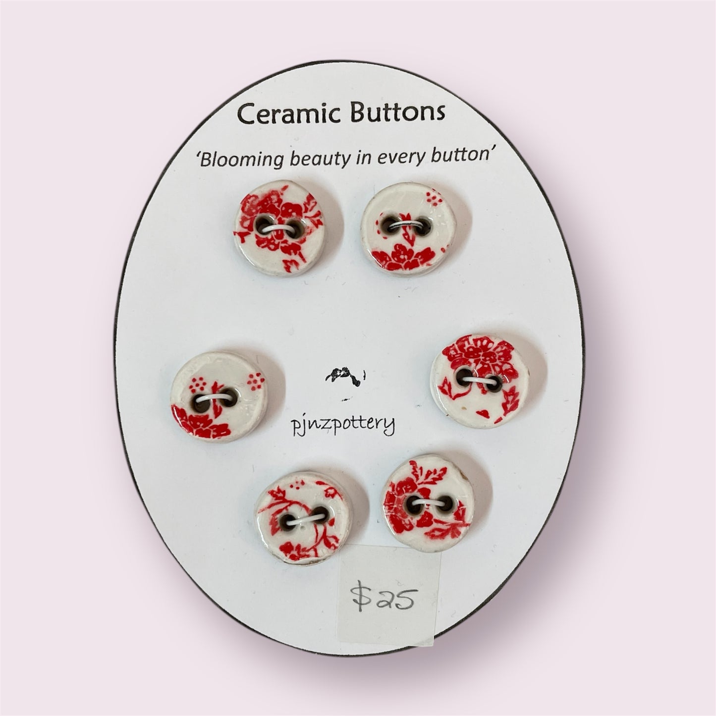 Ceramic buttons - PJNZ Pottery