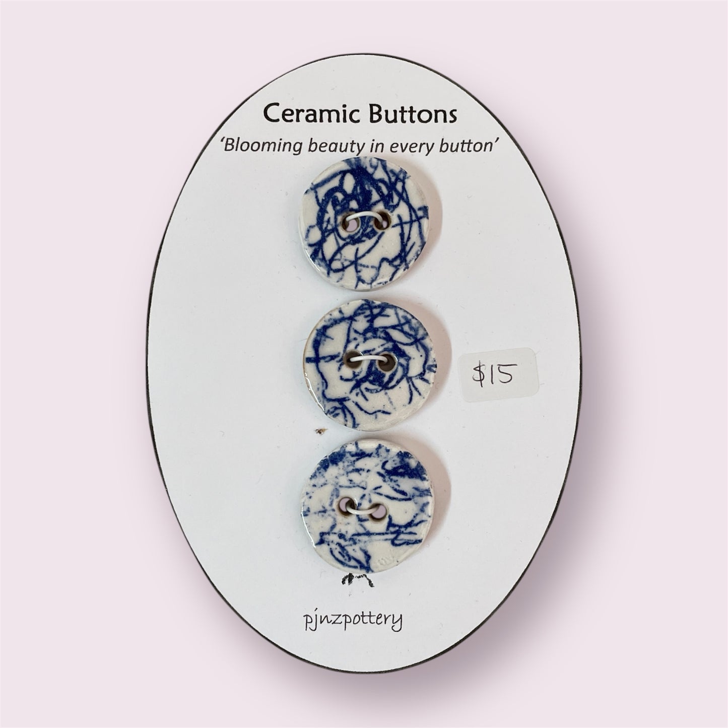 Ceramic buttons - PJNZ Pottery