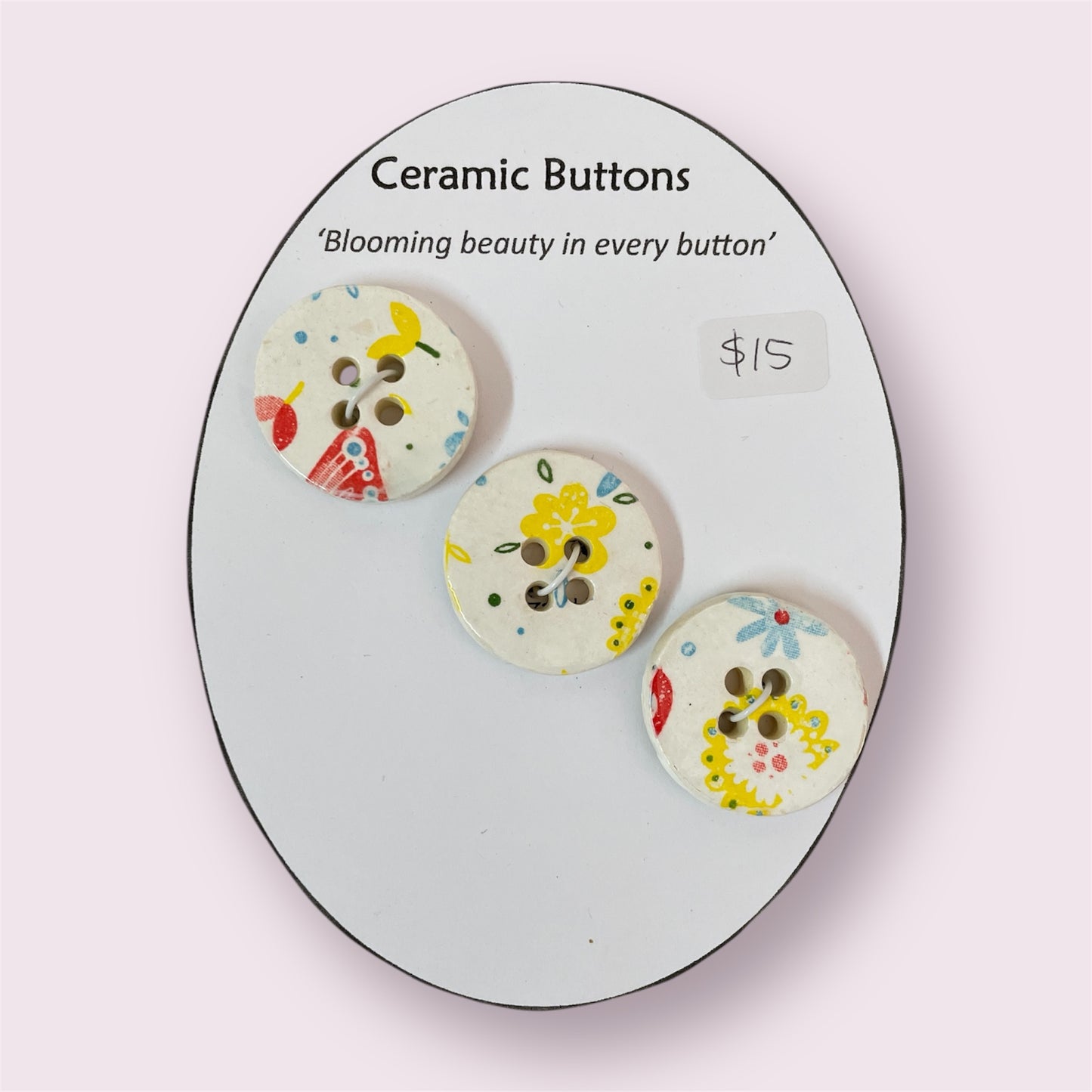 Ceramic buttons - PJNZ Pottery