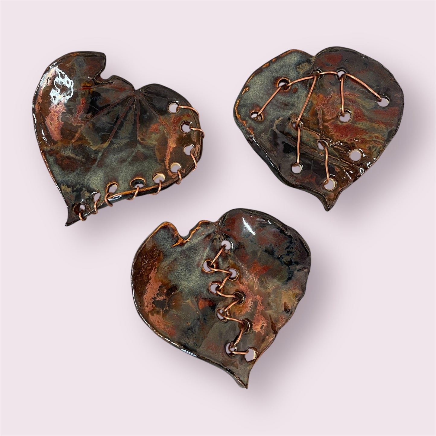 Leaves, set of 3 - PJNZ Pottery