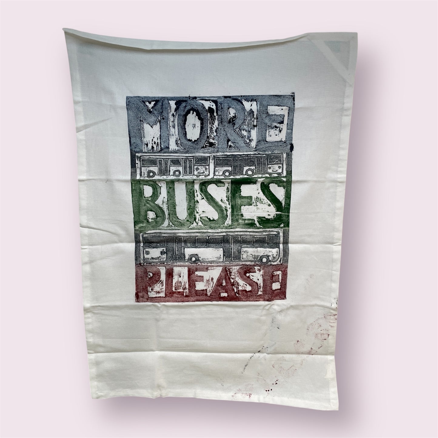 More Buses Please teatowel - Suraya Sidhu Singh