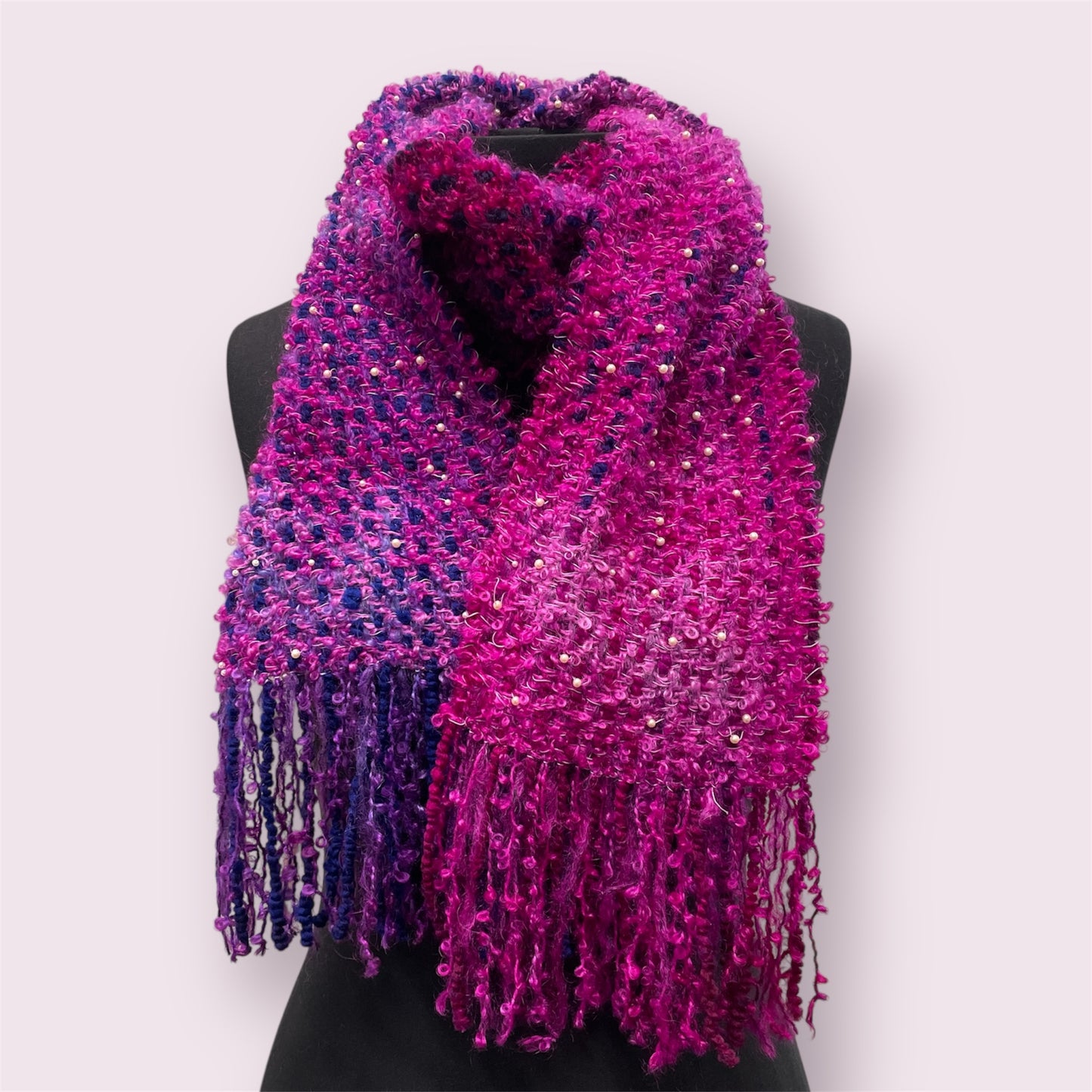 Pink fuschia scarf - Maree Liddington