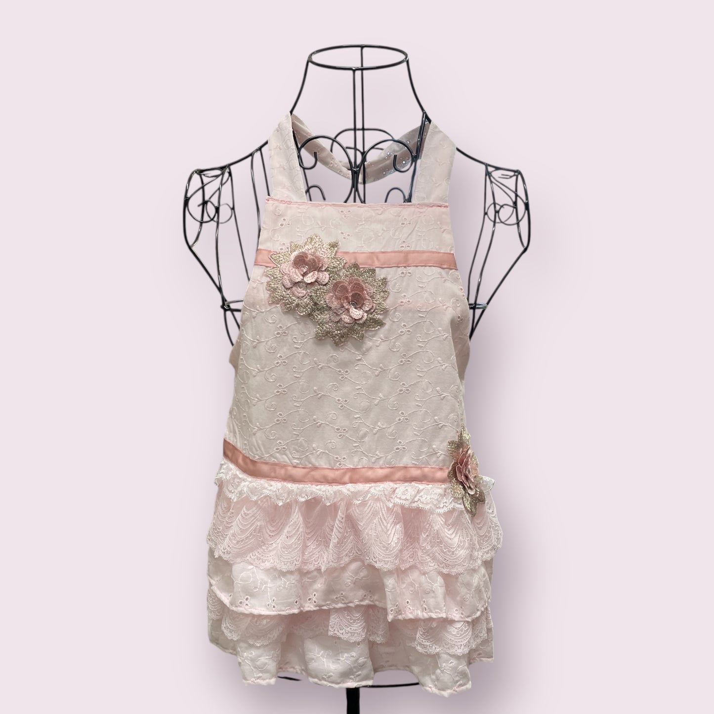 Pink child's apron - Posh Pinnies