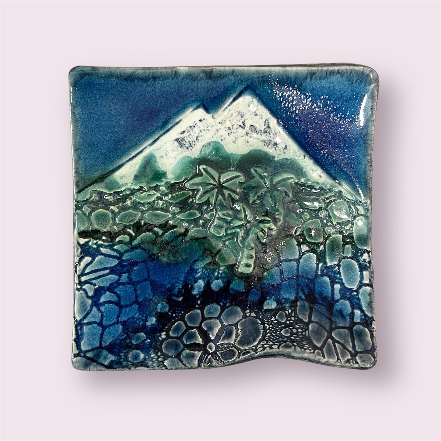 Mountain plate - LJH Pottery