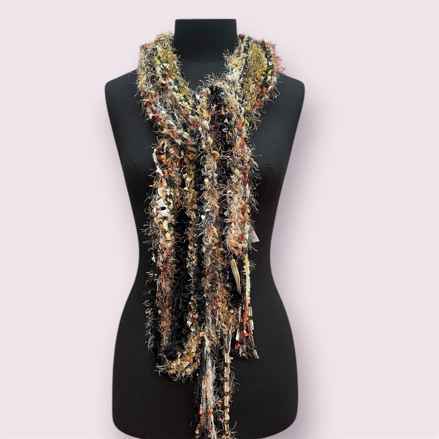 Eyelash scarf 'copper' - Maree Liddington