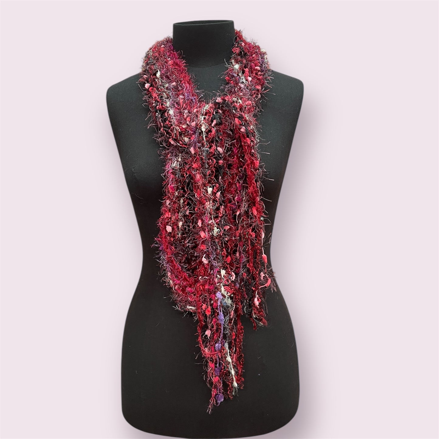 Eyelash scarf 'mulberry' - Maree Liddington