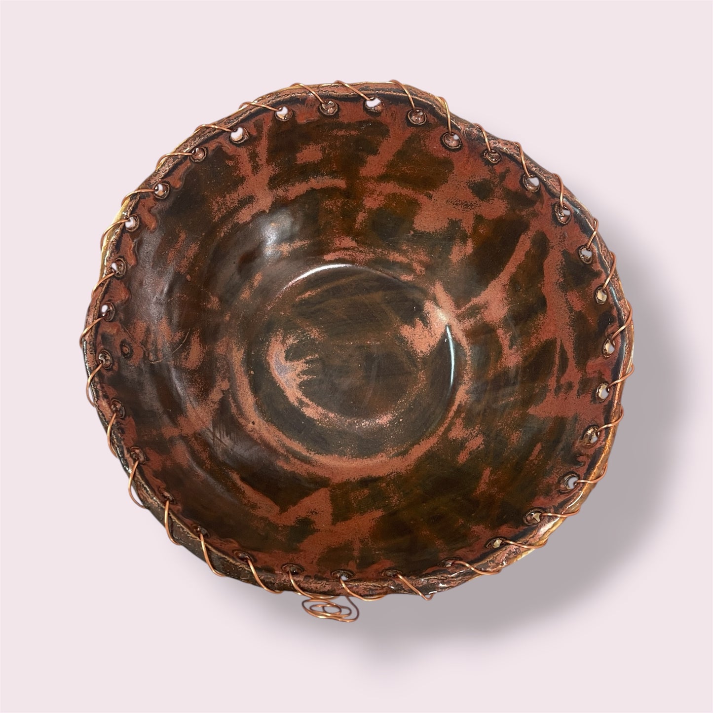 Copper layered on Copper - PJNZ Pottery