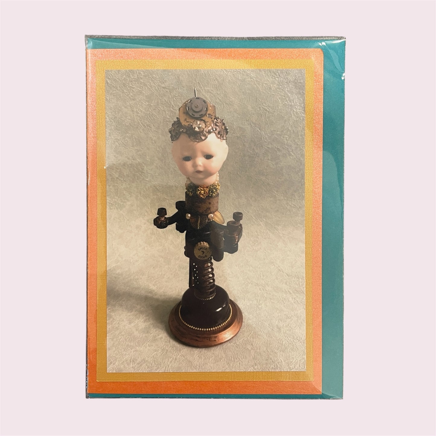 Greeting card 'All geared up' - Sally Johnson