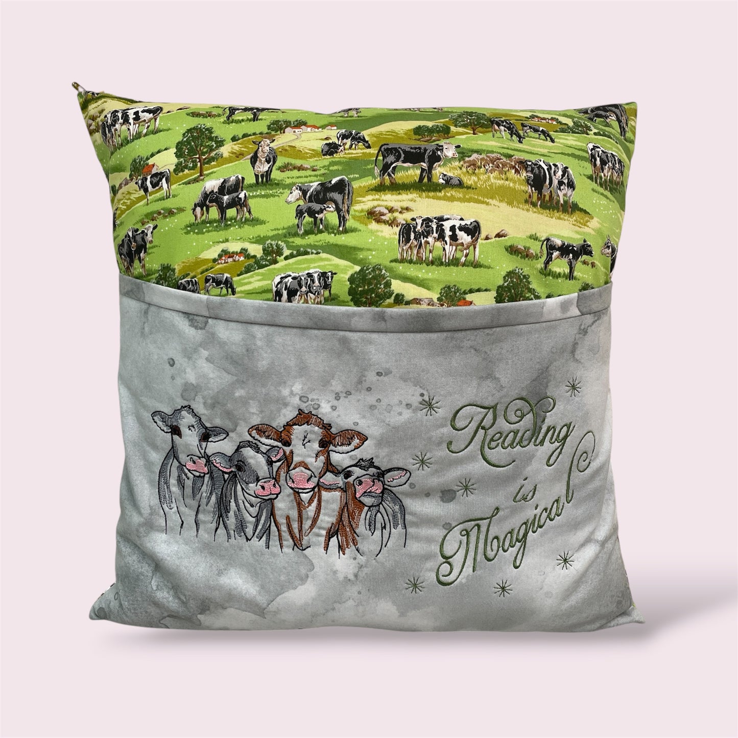 Reading cushion 'Cows' - Dorothy Smith