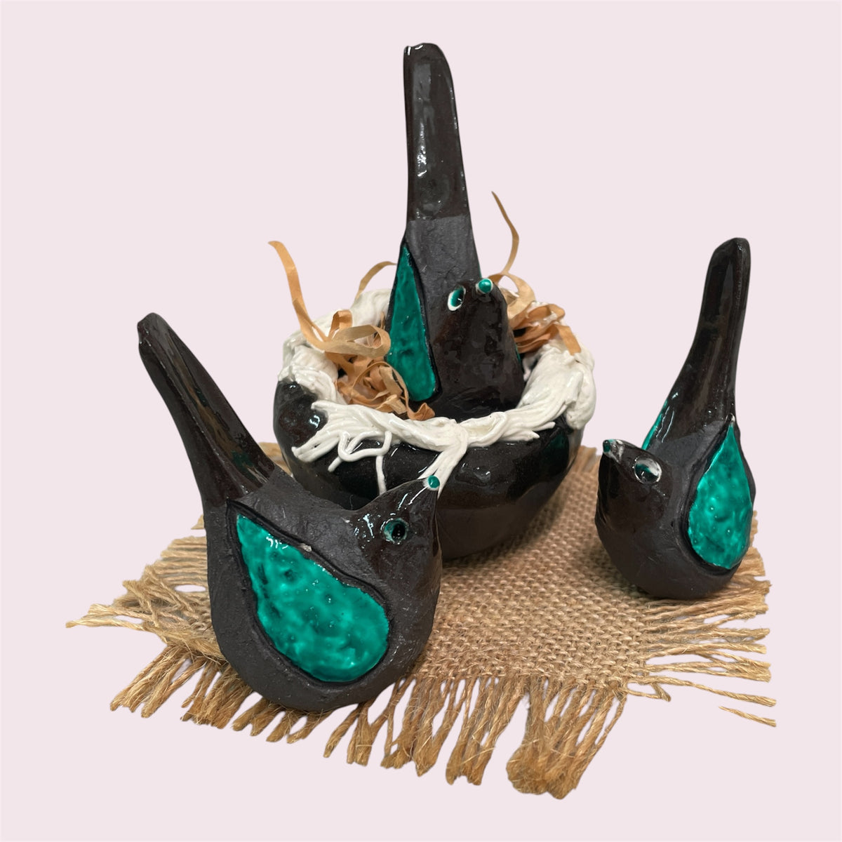 Bird Nest (set of 3) - LJH Pottery