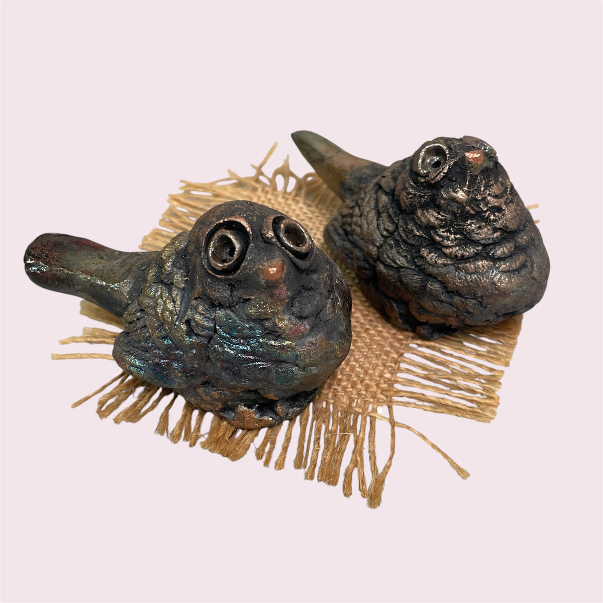 Small birds (set of 2) - LJH Pottery