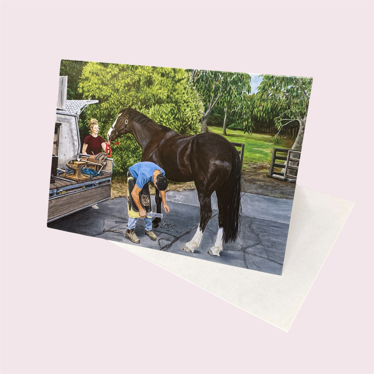 Greeting card 'The Farrier' - Susie Harrop