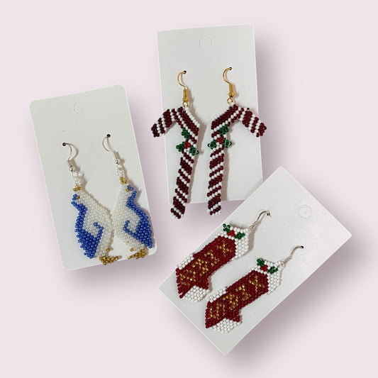 Novelty beaded earrings - June Pawley
