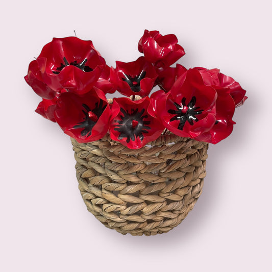 Upcycled tulips (bunch of 3) - Donna Hitchcock
