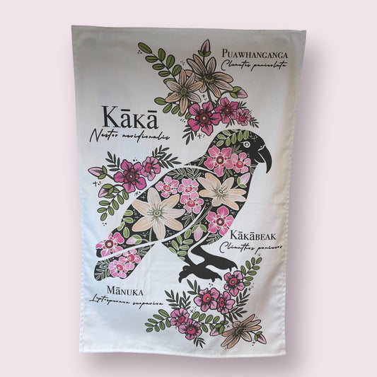Kaka tea towel - Helen Cloke