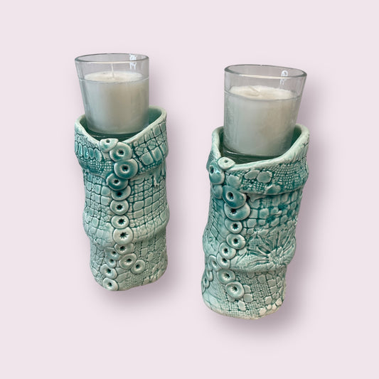 Candlesticks (pair) - LJH Pottery