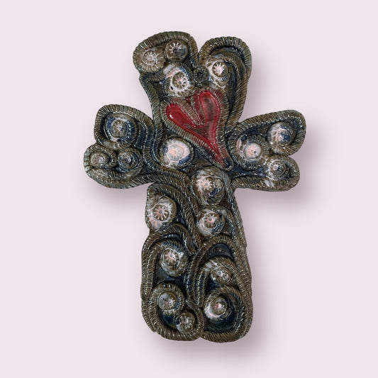 Cross with heart - Robyn Smaller