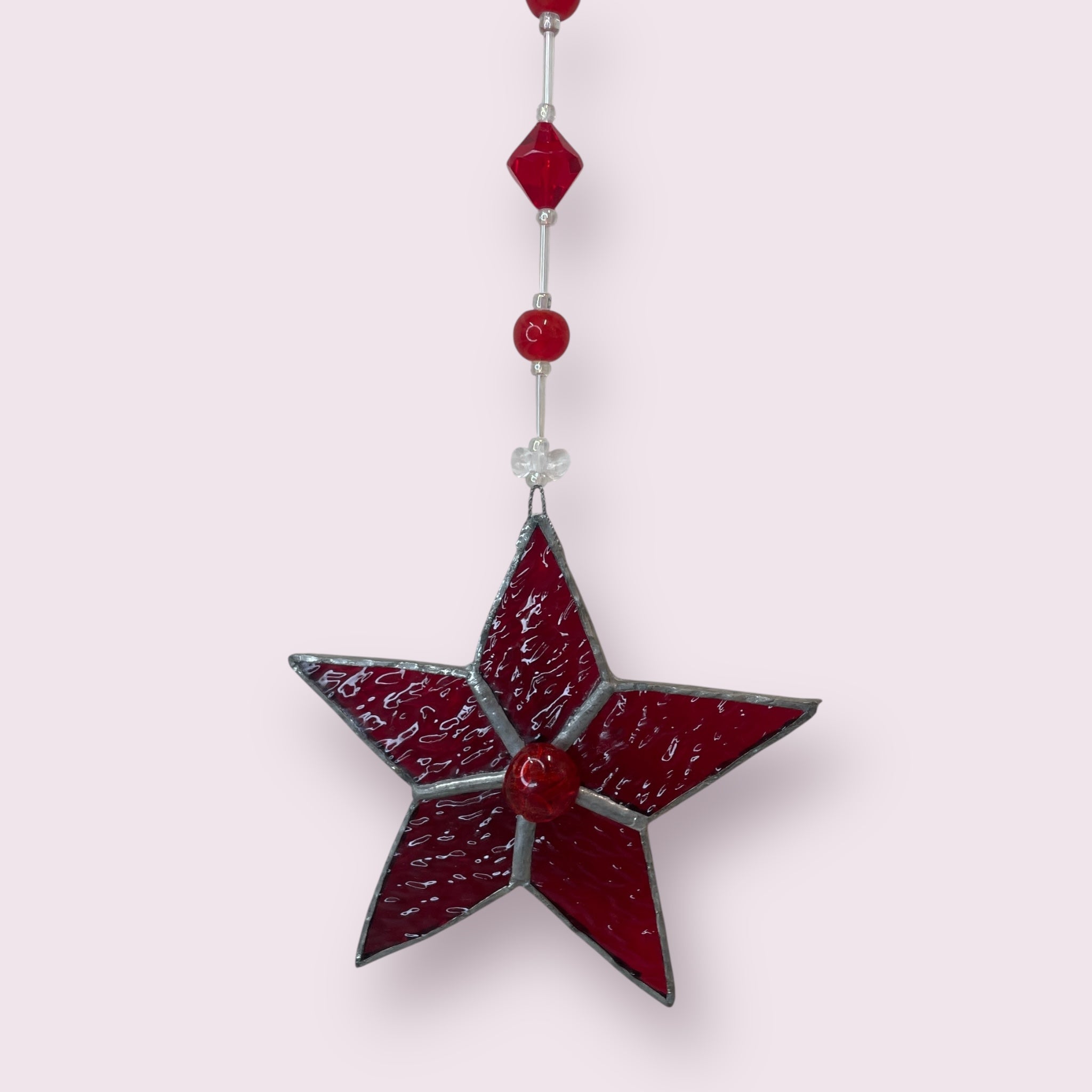 Glass star hanging - Christina Rutherford – Percy's Place