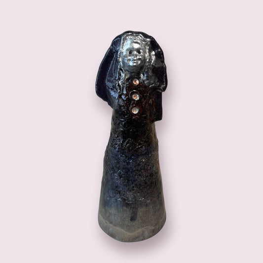 Raku doll No.1 - LJH Pottery