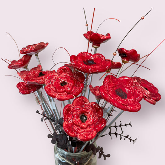 Poppies - LJH Pottery
