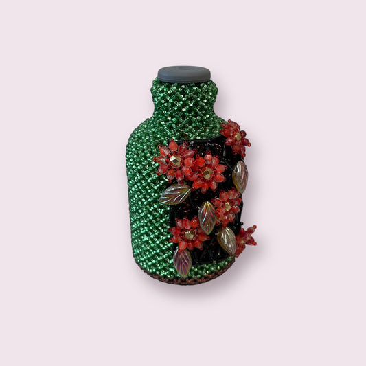 Large beaded bottle #18 - June Pawley