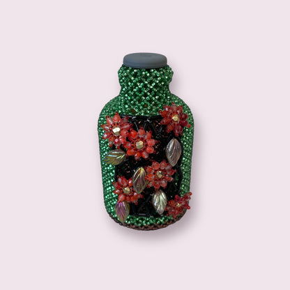 Large beaded bottle #18 - June Pawley