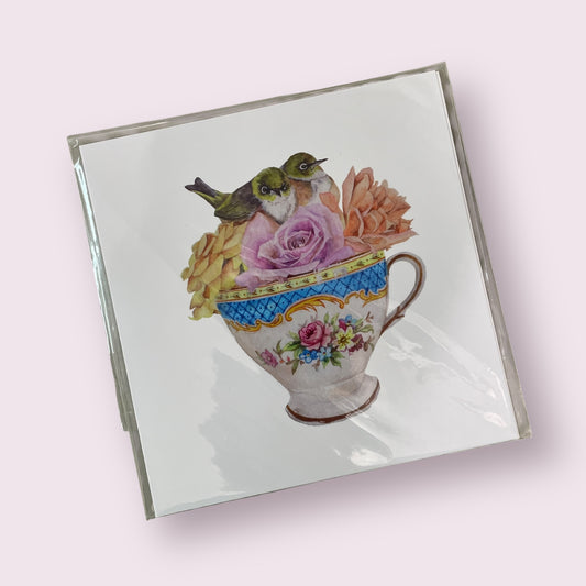 Greeting card 'Teacup' - Emily Moffitt