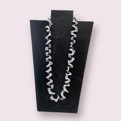 Necklace 'white swirl' - June Pawley