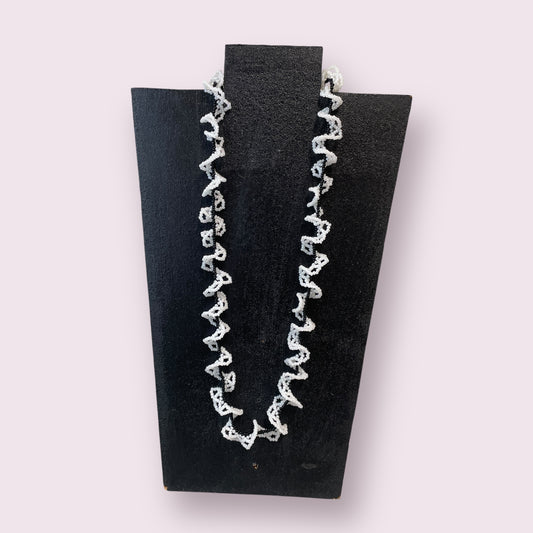 Necklace 'white swirl' - June Pawley